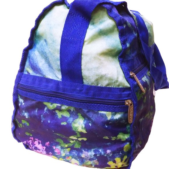 Vintage Y2K Disney Lilo& Stitch Tiki Terror Duffle Bag Utility Tote Aqua Graphic - Picture 6 of 12